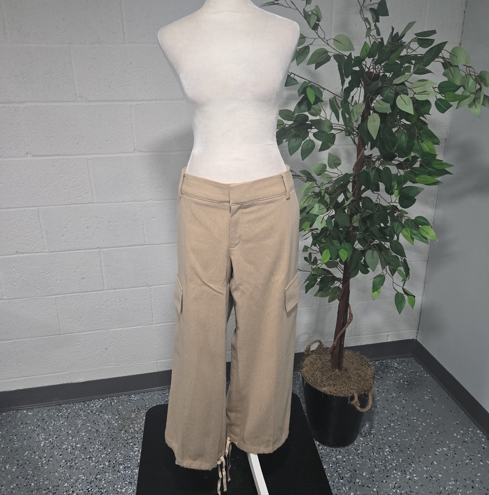 Y2K Banana Republic Martin Low Rise Stretch Wool Blend Cropped Capri Pants 10